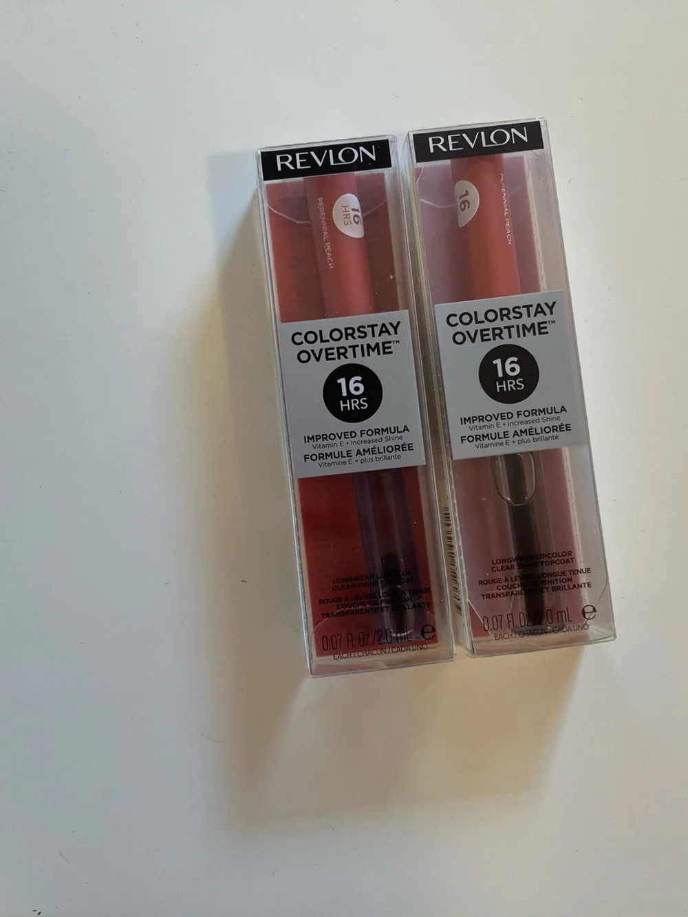 2 New Revlon Perennial Peach 430 Overtime Lipstick